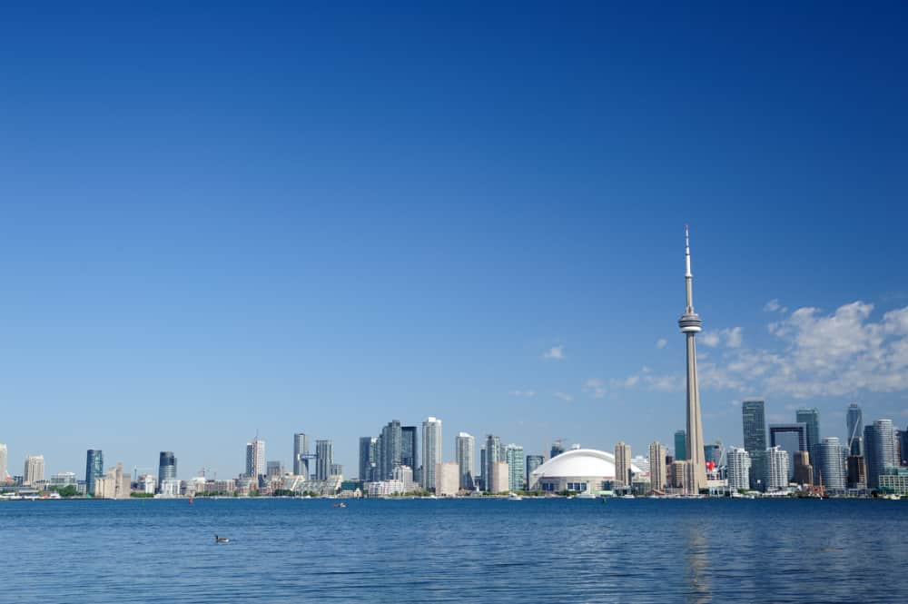 Toronto Skyline on a bright sunny day.